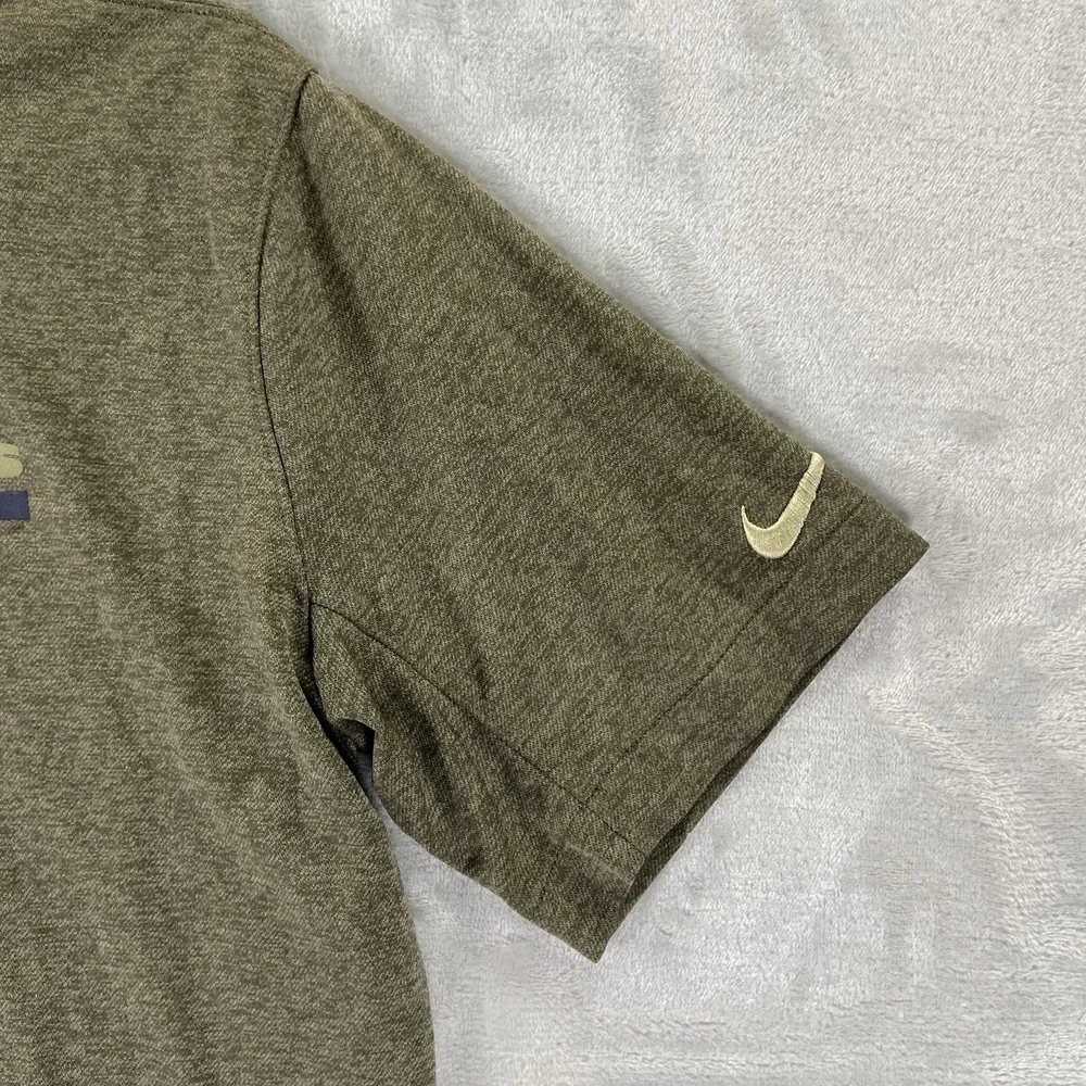 Nike NFL Chicago Bears Polo Shirt Mens Medium Band Blade Collar Dri-Fit On Field